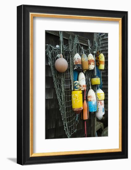 Lobster Buoys, Rockport, Massachusetts, USA-Walter Bibikow-Framed Photographic Print