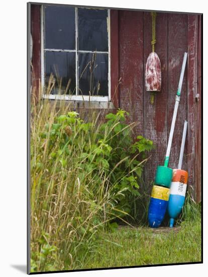 Lobster Buoys, Thatcher Island, Rockport, Cape Ann, Massachusetts, USA-Walter Bibikow-Mounted Photographic Print