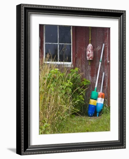 Lobster Buoys, Thatcher Island, Rockport, Cape Ann, Massachusetts, USA-Walter Bibikow-Framed Photographic Print