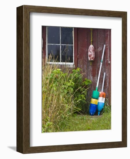 Lobster Buoys, Thatcher Island, Rockport, Cape Ann, Massachusetts, USA-Walter Bibikow-Framed Photographic Print