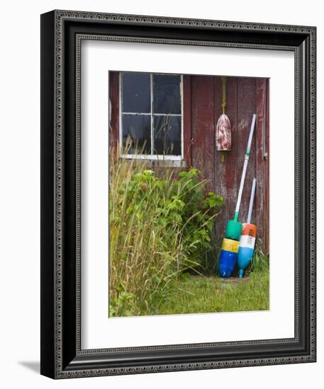 Lobster Buoys, Thatcher Island, Rockport, Cape Ann, Massachusetts, USA-Walter Bibikow-Framed Photographic Print