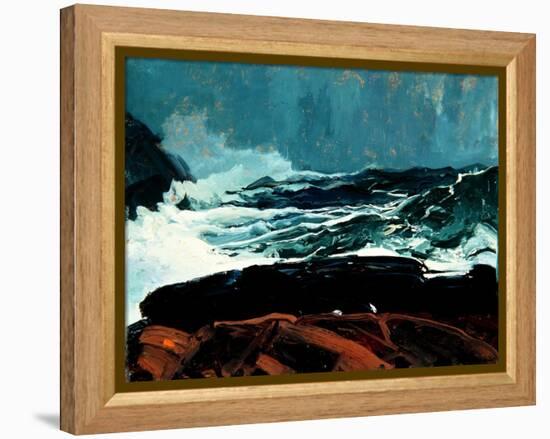 Lobster Cove, Monhegan, Maine, 1913-George Wesley Bellows-Framed Premier Image Canvas