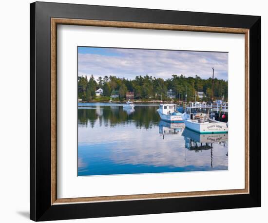 Lobster Fishing Boats, Boothbay Harbor, Maine, New England, United States of America, North America-Alan Copson-Framed Photographic Print