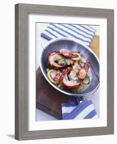 Lobster Fried in Butter with Lemon and Tarragon-Peter Medilek-Framed Photographic Print