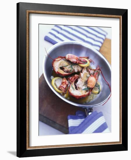 Lobster Fried in Butter with Lemon and Tarragon-Peter Medilek-Framed Photographic Print