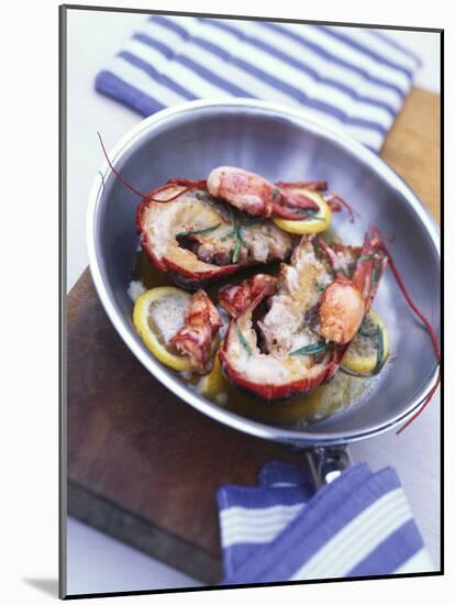 Lobster Fried in Butter with Lemon and Tarragon-Peter Medilek-Mounted Photographic Print