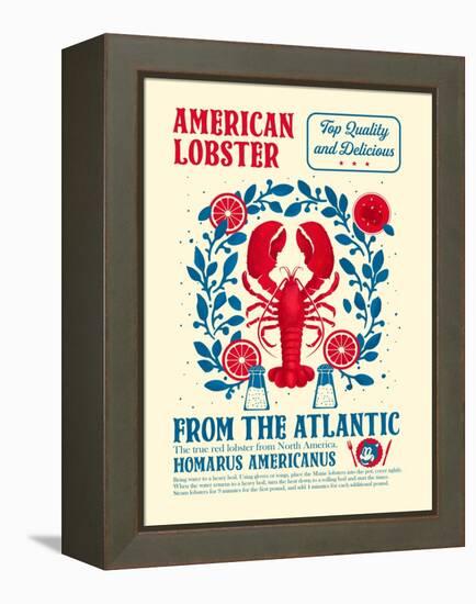 Lobster Kitchen Print-Dionisis Gemos-Framed Premier Image Canvas