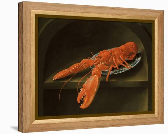 Lobster on a Delft Dish-Charles Collins-Framed Premier Image Canvas