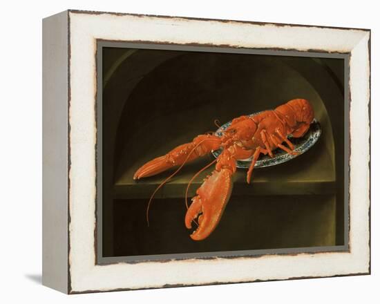 Lobster on a Delft Dish-Charles Collins-Framed Premier Image Canvas