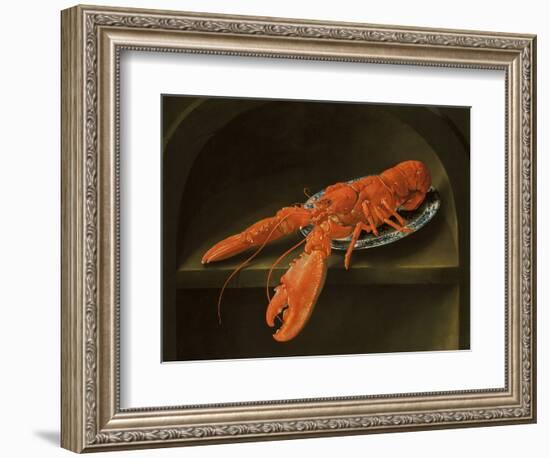 Lobster on a Delft Dish-Charles Collins-Framed Giclee Print