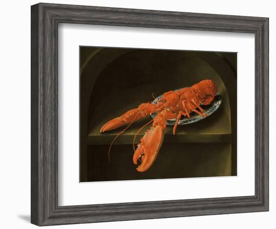 Lobster on a Delft Dish-Charles Collins-Framed Giclee Print