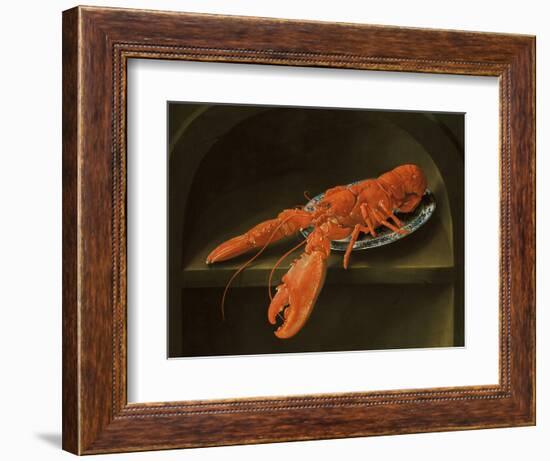 Lobster on a Delft Dish-Charles Collins-Framed Giclee Print