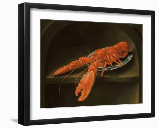 Lobster on a Delft Dish-Charles Collins-Framed Giclee Print