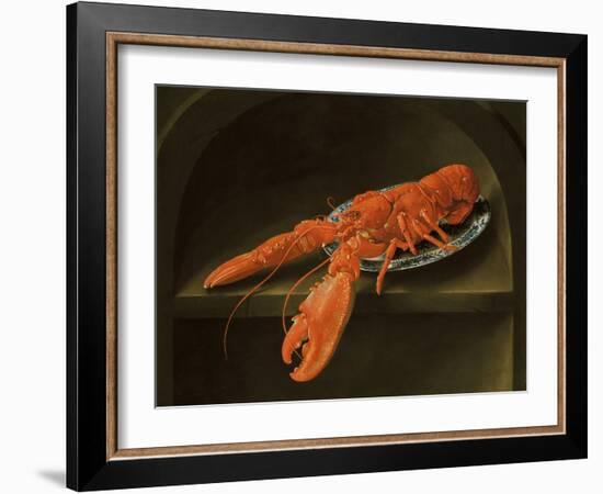 Lobster on a Delft Dish-Charles Collins-Framed Giclee Print