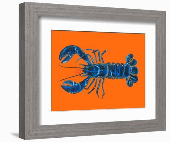 Lobster on Orange-Alice Straker-Framed Photographic Print