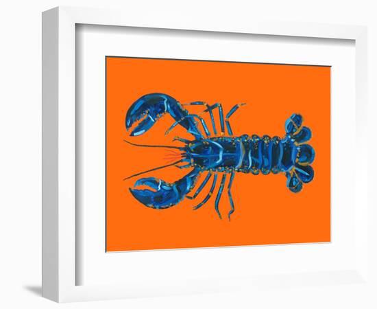 Lobster on Orange-Alice Straker-Framed Photographic Print