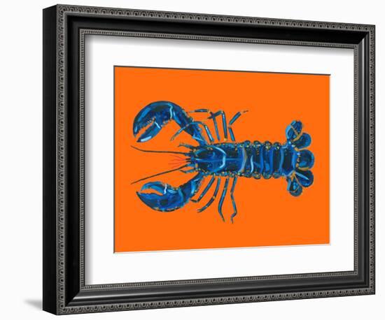 Lobster on Orange-Alice Straker-Framed Photographic Print