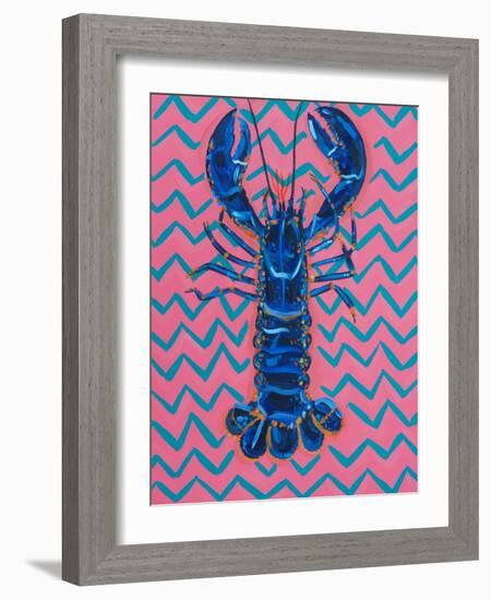 Lobster on Zigzag-Alice Straker-Framed Photographic Print