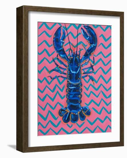 Lobster on Zigzag-Alice Straker-Framed Photographic Print