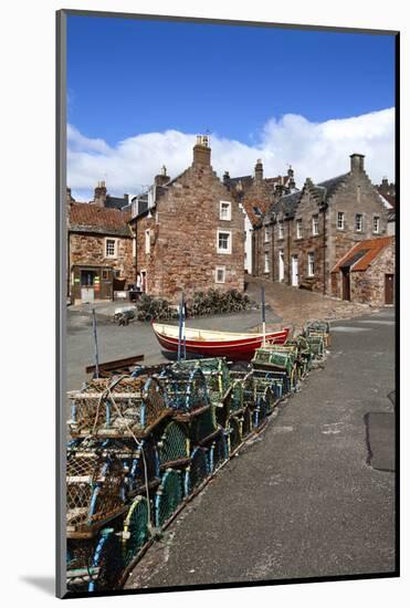 Lobster Pots at Crail Harbour, Fife, Scotland, United Kingdom, Europe-Mark Sunderland-Mounted Photographic Print