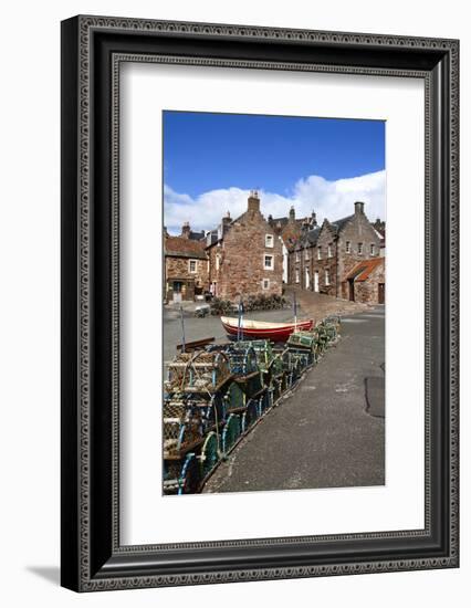 Lobster Pots at Crail Harbour, Fife, Scotland, United Kingdom, Europe-Mark Sunderland-Framed Photographic Print