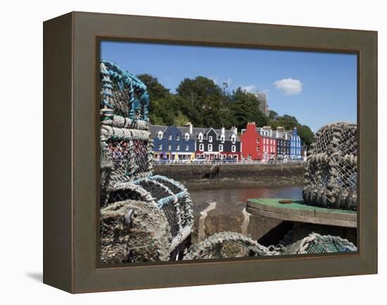 Lobster Pots in Tobermory, Mull, Inner Hebrides, Scotland, United Kingdom, Europe-David Lomax-Framed Premier Image Canvas