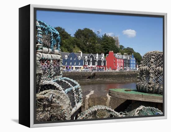 Lobster Pots in Tobermory, Mull, Inner Hebrides, Scotland, United Kingdom, Europe-David Lomax-Framed Premier Image Canvas