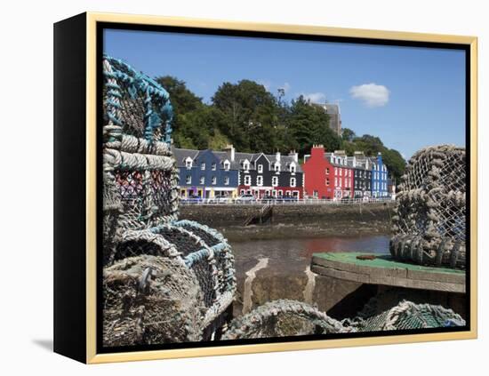 Lobster Pots in Tobermory, Mull, Inner Hebrides, Scotland, United Kingdom, Europe-David Lomax-Framed Premier Image Canvas