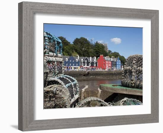 Lobster Pots in Tobermory, Mull, Inner Hebrides, Scotland, United Kingdom, Europe-David Lomax-Framed Photographic Print