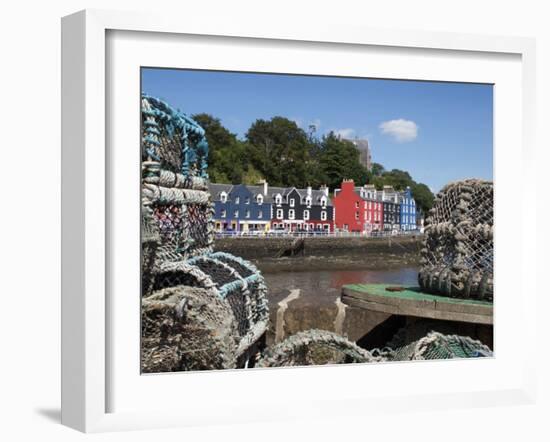 Lobster Pots in Tobermory, Mull, Inner Hebrides, Scotland, United Kingdom, Europe-David Lomax-Framed Photographic Print