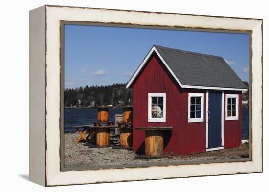 Lobster Pots, Near Cook's Lobster House, Bailey Island, Maine, USA-Michel Hersen-Framed Premier Image Canvas