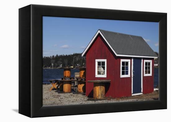 Lobster Pots, Near Cook's Lobster House, Bailey Island, Maine, USA-Michel Hersen-Framed Premier Image Canvas