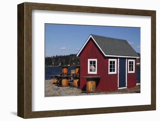 Lobster Pots, Near Cook's Lobster House, Bailey Island, Maine, USA-Michel Hersen-Framed Photographic Print