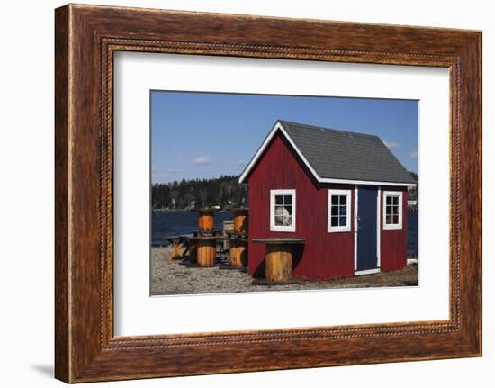 Lobster Pots, Near Cook's Lobster House, Bailey Island, Maine, USA-Michel Hersen-Framed Photographic Print