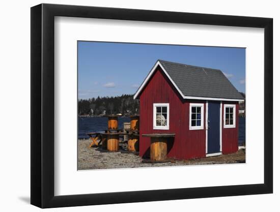 Lobster Pots, Near Cook's Lobster House, Bailey Island, Maine, USA-Michel Hersen-Framed Photographic Print