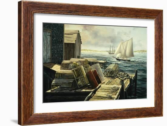 Lobster Pots New England-Nicky Boehme-Framed Giclee Print