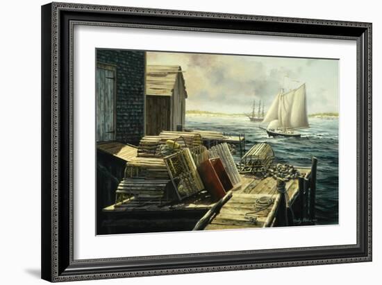 Lobster Pots New England-Nicky Boehme-Framed Giclee Print