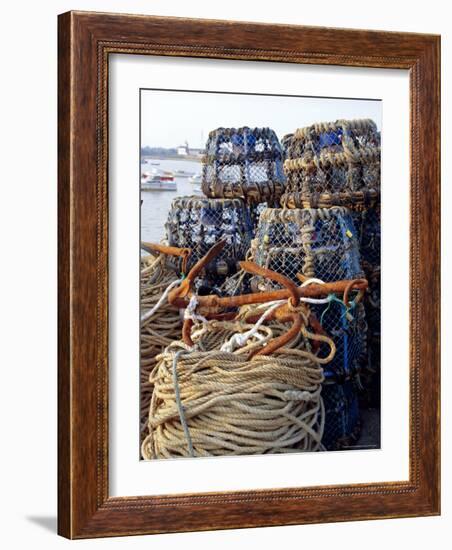 Lobster Pots, Normandy, France-Michael Busselle-Framed Photographic Print