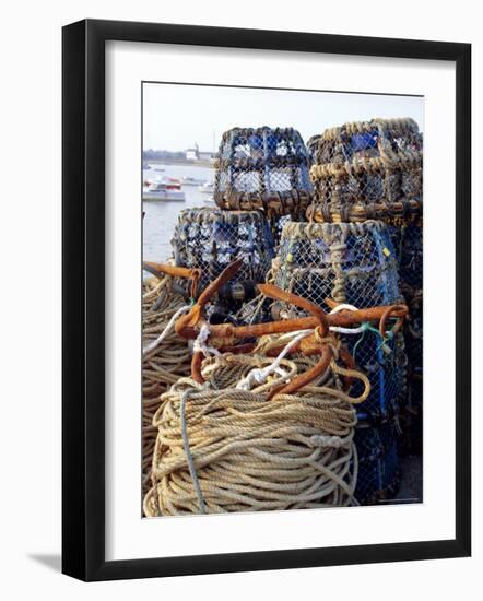 Lobster Pots, Normandy, France-Michael Busselle-Framed Photographic Print