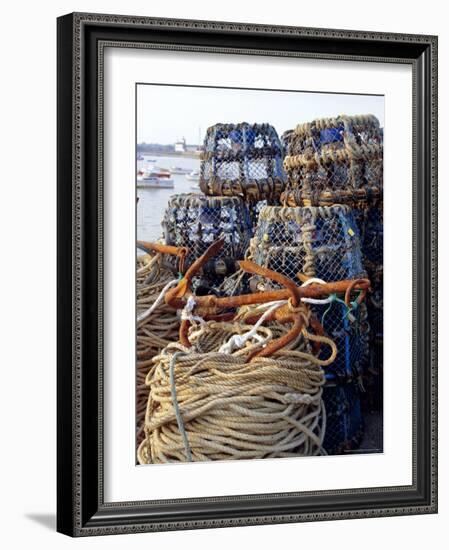 Lobster Pots, Normandy, France-Michael Busselle-Framed Photographic Print