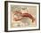 Lobster print on Nautical Map-Fab Funky-Framed Art Print