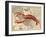 Lobster print on Nautical Map-Fab Funky-Framed Art Print