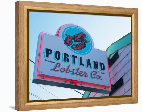 Lobster Restaurant, Portland, Maine, New England, United States of America, North America-Alan Copson-Framed Premier Image Canvas