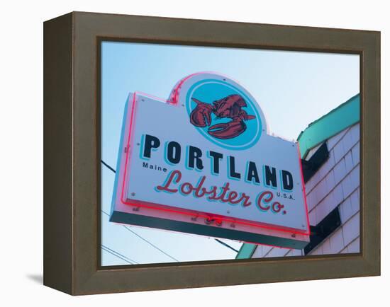 Lobster Restaurant, Portland, Maine, New England, United States of America, North America-Alan Copson-Framed Premier Image Canvas