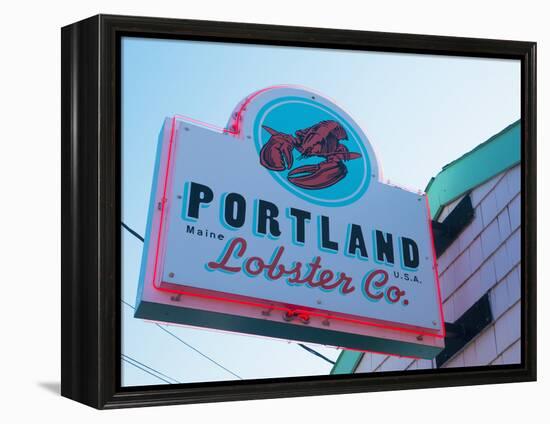 Lobster Restaurant, Portland, Maine, New England, United States of America, North America-Alan Copson-Framed Premier Image Canvas