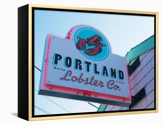 Lobster Restaurant, Portland, Maine, New England, United States of America, North America-Alan Copson-Framed Premier Image Canvas