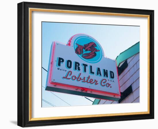 Lobster Restaurant, Portland, Maine, New England, United States of America, North America-Alan Copson-Framed Photographic Print