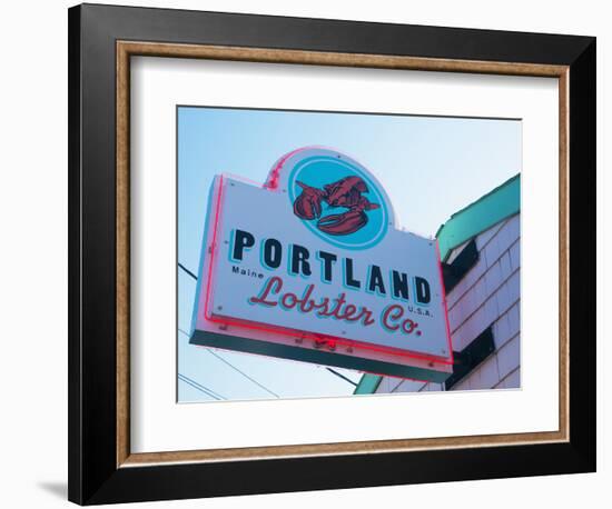 Lobster Restaurant, Portland, Maine, New England, United States of America, North America-Alan Copson-Framed Photographic Print