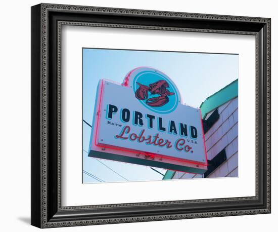 Lobster Restaurant, Portland, Maine, New England, United States of America, North America-Alan Copson-Framed Photographic Print