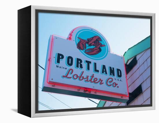 Lobster Restaurant, Portland, Maine, New England, United States of America, North America-Alan Copson-Framed Premier Image Canvas